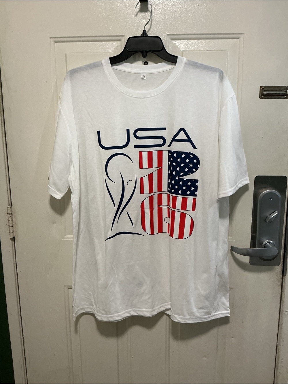 Men's USA Soccer Graphic Short Sleeve Tee - White with Red & Blue